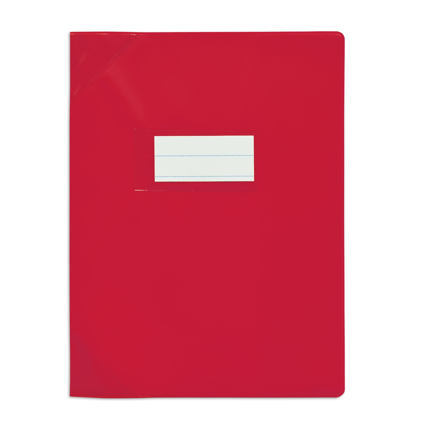 Protege-cahier 17x22 opaque rouge