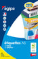Etiquette ronde diametre 15mm -blanc - étui de 1536
