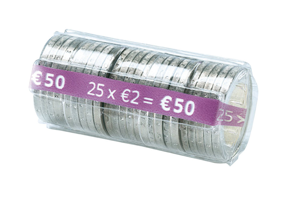 Etuis monnaie 2euros 25piecess/100