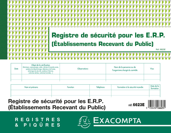 Registre securite erp 6623