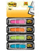 Index Post-it® fleche -set de distributeurs 4 couleur vives