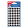 Sachet de pastilles adhésives rondes noires 8 mm - Apli Agipa