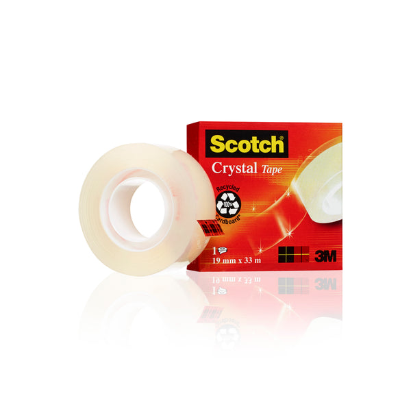Adhésif Crystal 19X33 Scotch boite endividuelle