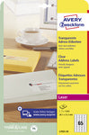 Étiquettes transparentes 99.1x33.9 mm L7562 - 465 étiquettes