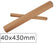 Tube carton diamétre 40mm longueur 430mm