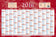 CALENDRIER BANQ 13M RECTO ROUG43X65