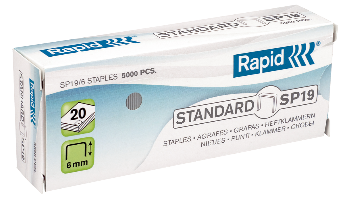 Agrafes 19 1/4 RAPID boite de 5000