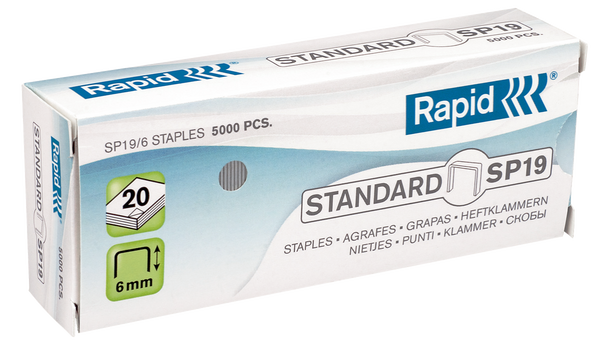 Agrafes 19 1/4 RAPID boite de 5000