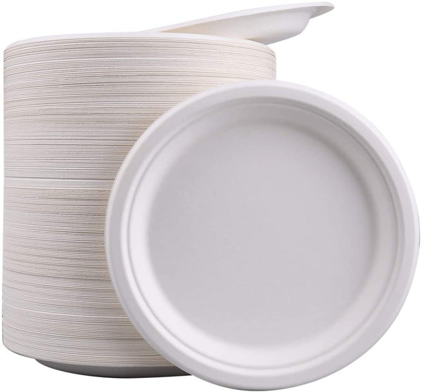 Assiette fibres végétales 23cm -p/50