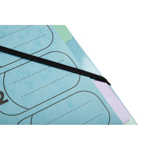 Trieur harmonika aquarel A4 -7 cases