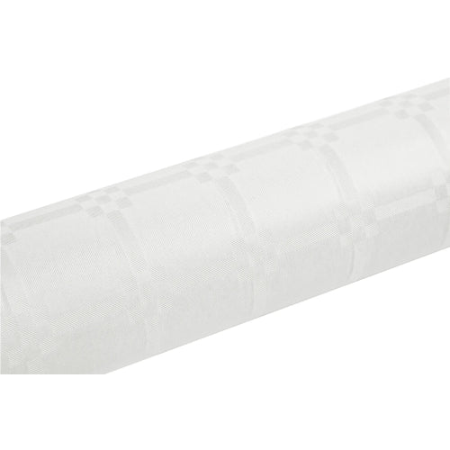 Nappe damassee 118cm rl25m blanc