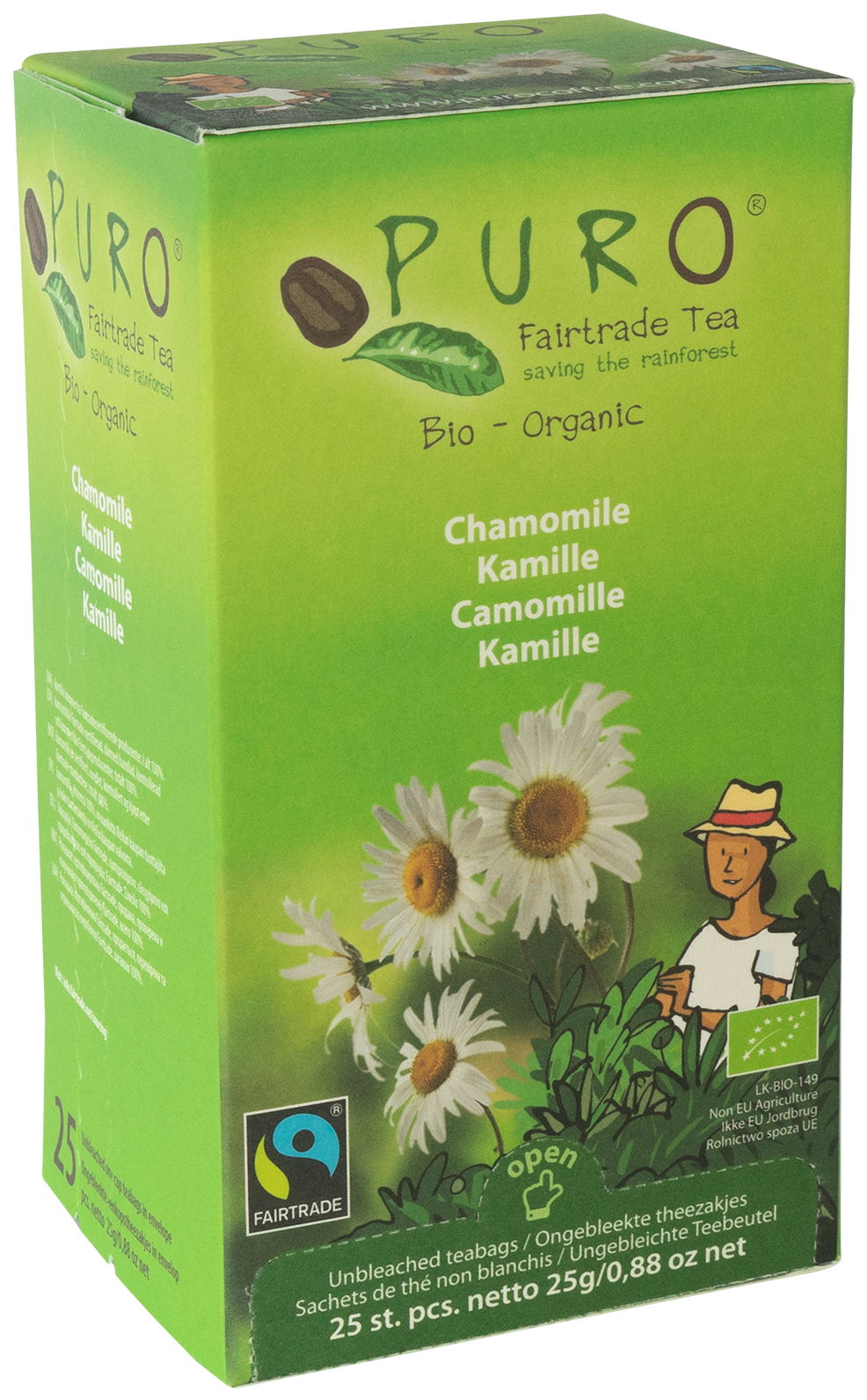 Infusion Bio Camomille - Sachets Végétaux 100% Naturels -25 sachets