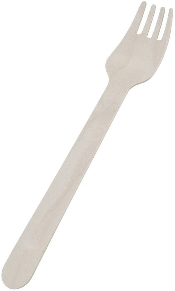 Fourchettes en bois 16 cm - Lot de 100, écologiques