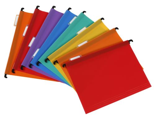 Boîte de rangement VIQUEL Rainbow Class avec 8 dossiers suspendus