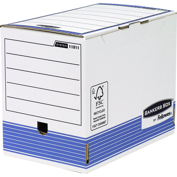 Boite archives bankers box dos 20mm- lot de 10-montage automatique
