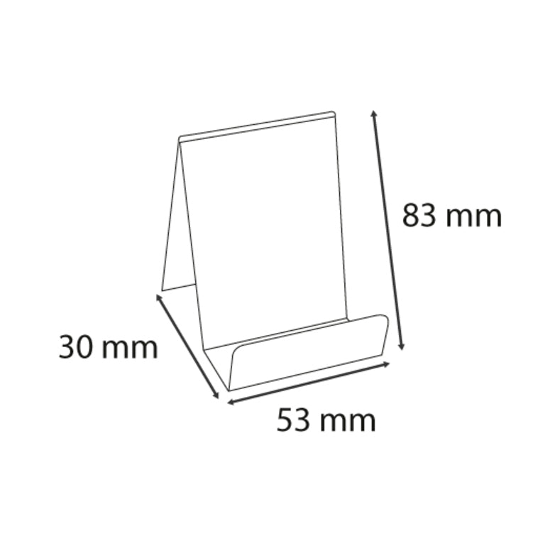 Support présentation petit objet cristal -30x83x50mm