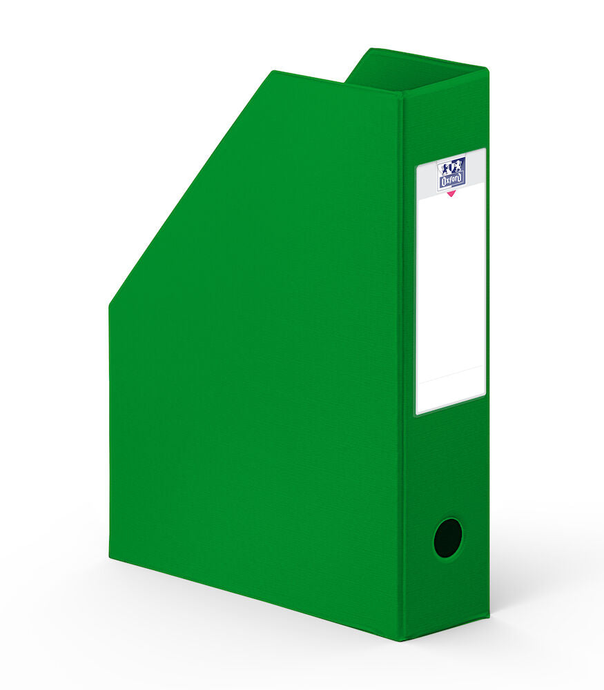 Boite de classement pan coupé dos 7cm-vert