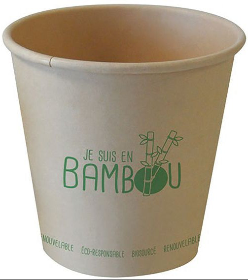 Gobelet en bambou 18 cl -lot de 50