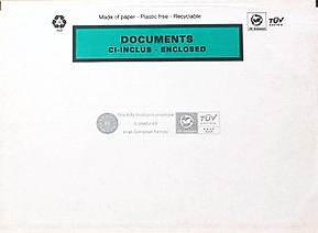 Pochette adhésive papier ci inclus C5 - Lot de 1000
