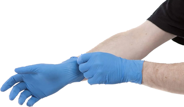 gants nitrile non poudre taille M boite de 100