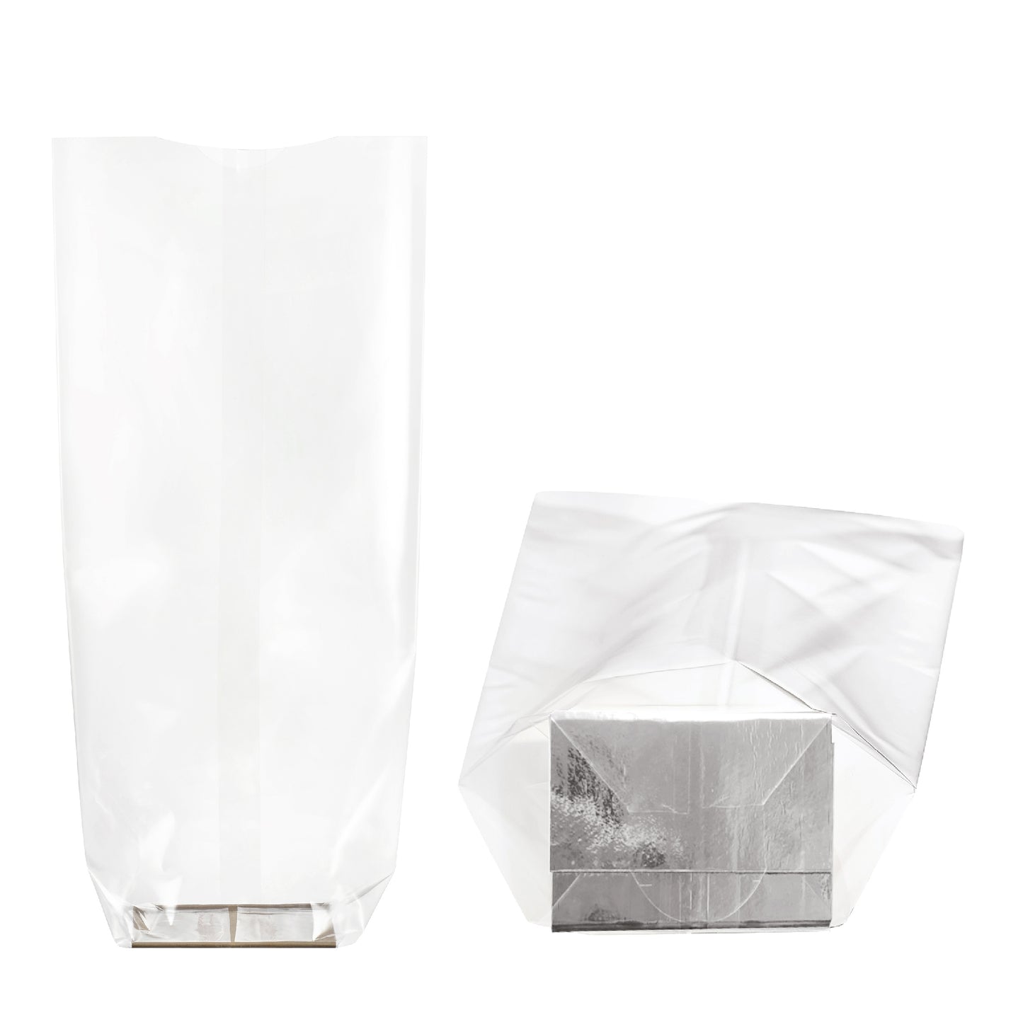 Sachets d'emballage 12x26 cm - Base carton renforcée