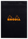 Bloc de bureau Rhodia 148x210 80feuilles- 5x5-noir