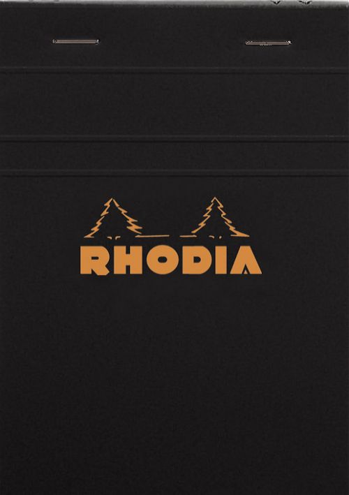 Bloc rhodia 105x148 80f 5x5noir