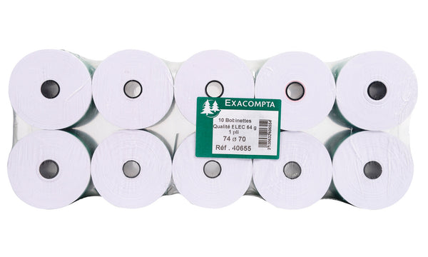 Bobine papier 74x70x12 p/10