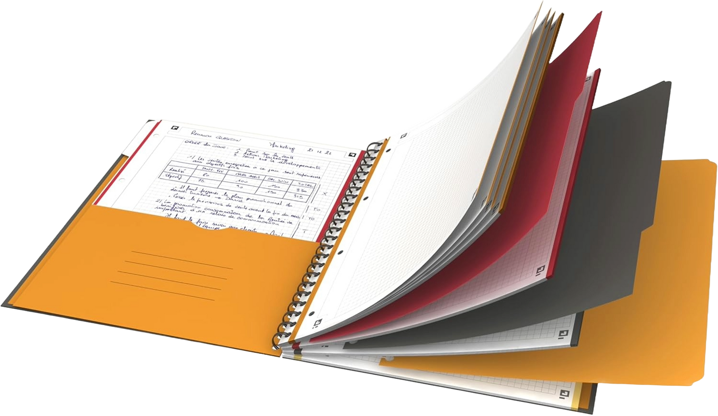 Cahier notebook A4+ Quadrillé - 200 Pages, Couverture Rigide