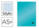 Cahier piqure polypropylène 17x22 96 pages bleu