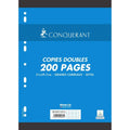 Copies doubles perforées A4 grand carreaux 200 pages
