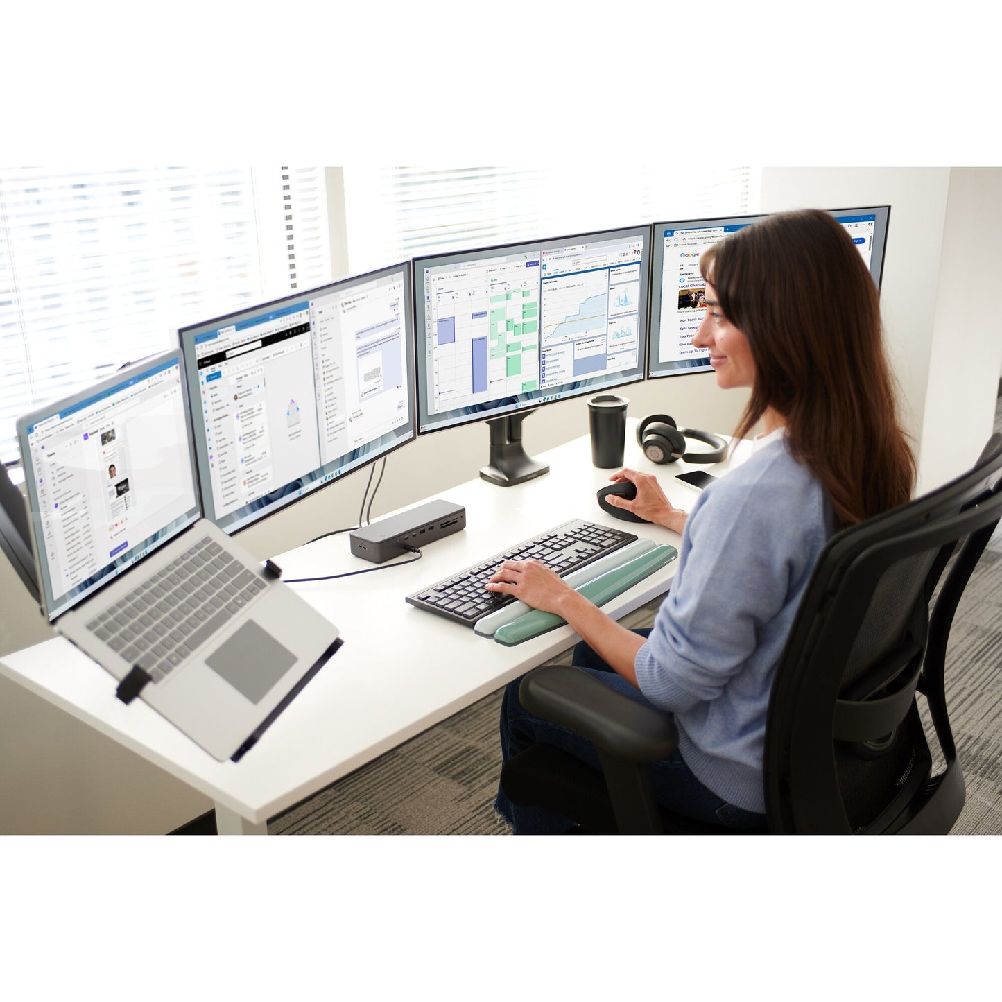 Clavier sans fil kb150 eq - connectivité sécurisée