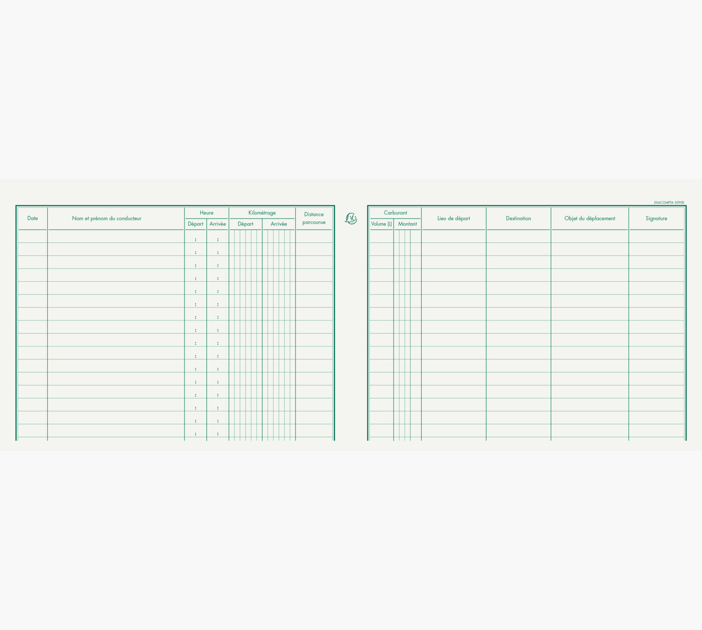 Carnet suivi deplacements 5090