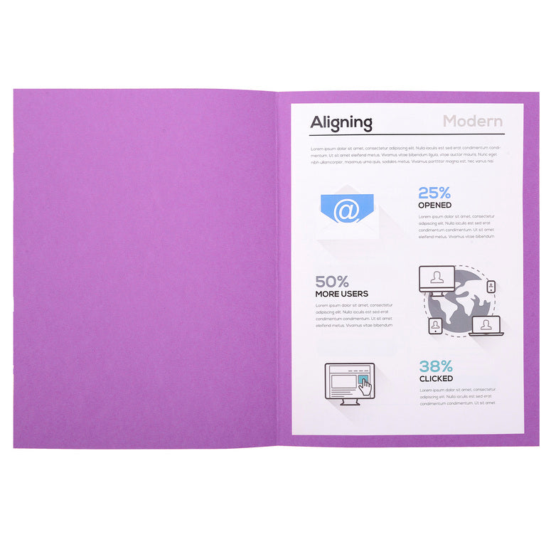 Chemises 170g standard paquet 100 lilas