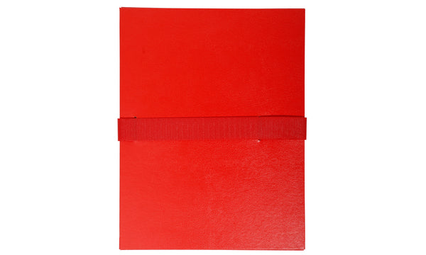 Chemise dos extensible rabat velcro rouge
