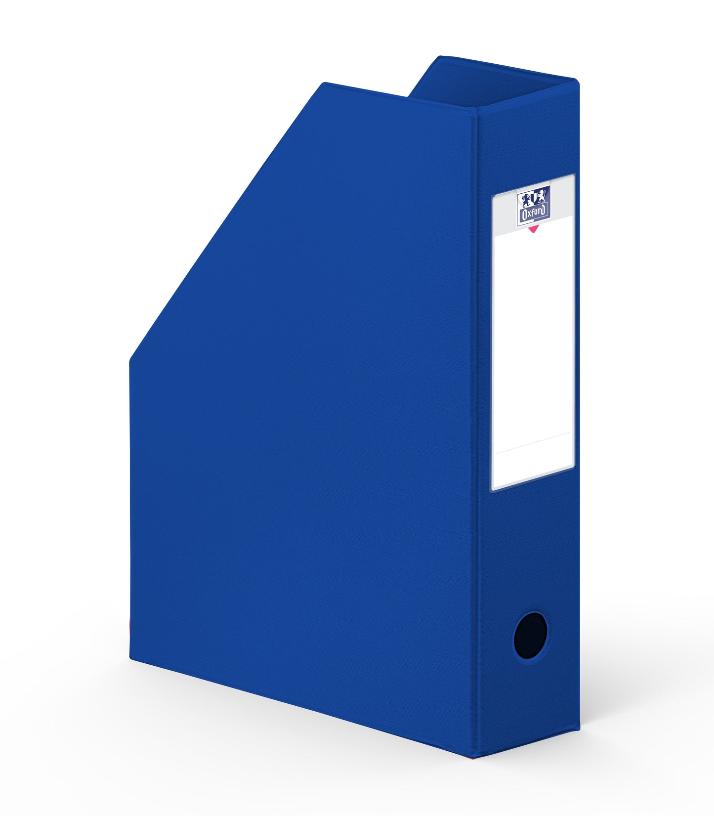 Boite de classement pan coupé dos 7cm-bleu