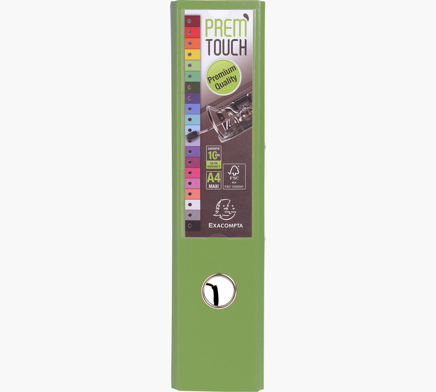 Classeur polypropylène premtouch dos de 80 vert anis