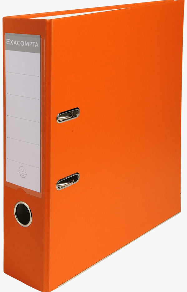 Classeur à levier polypro dos 75mm orange