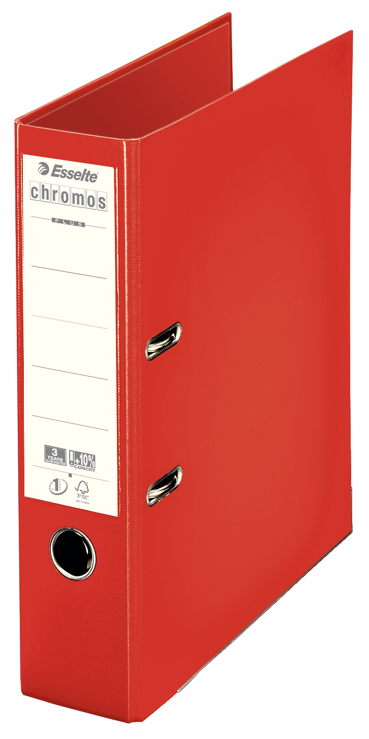 Classeur à levier chromos dos 80mmrouge
