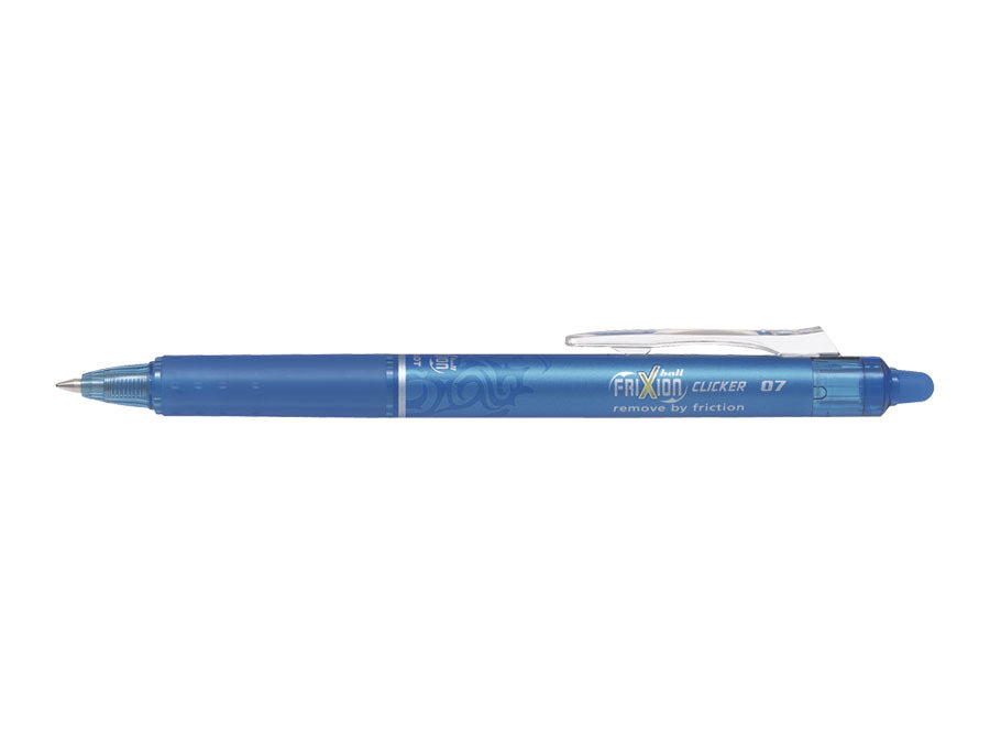 Stylo roller frixion ball clicker 07 écriture turquoise