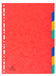 Intercalaires A4 carte 3/10 8 positions