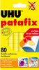 Pastille adhesive UHU patafix jaune uhu blister de 1