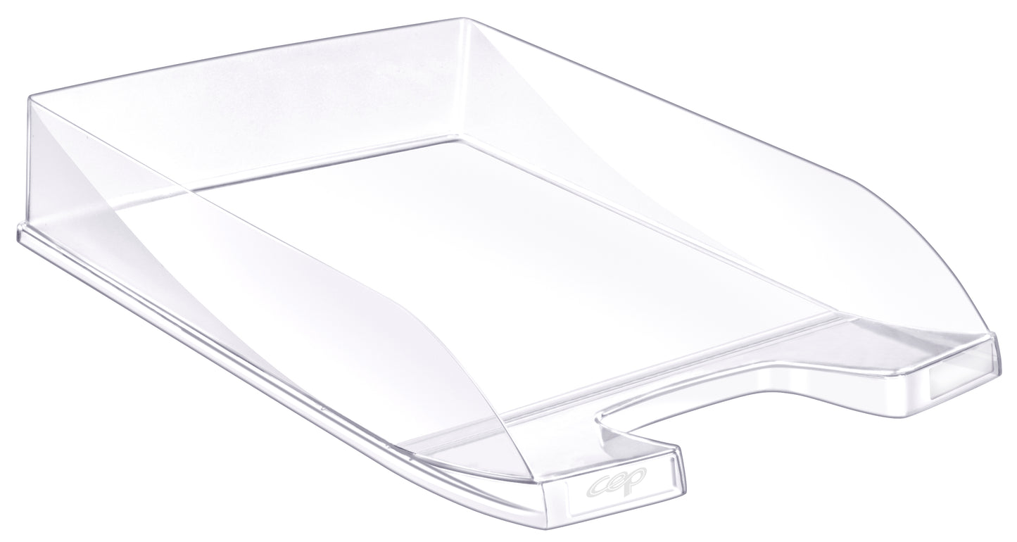 Corbeille courrier S/100- cristal