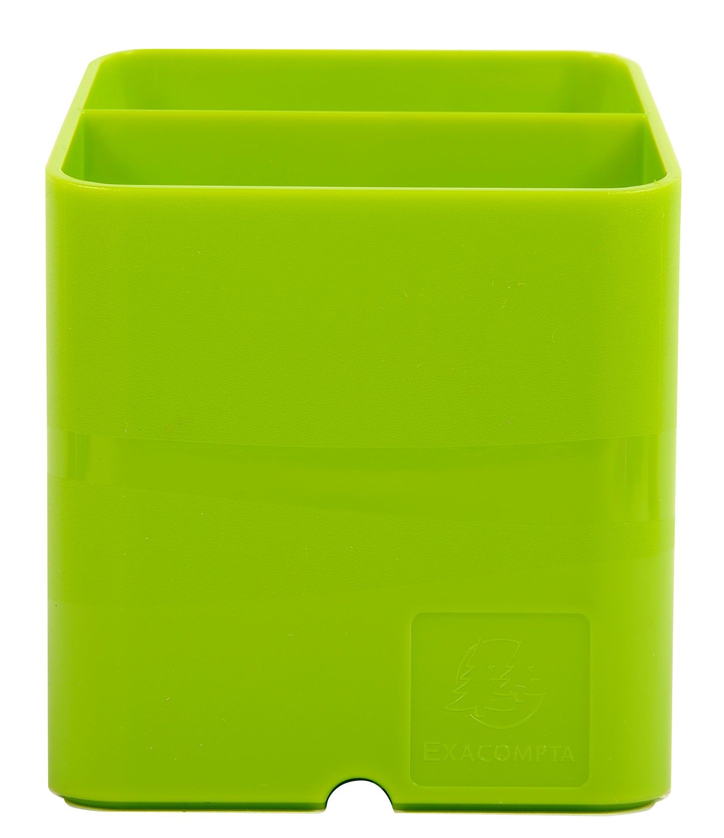 Pot à crayons Pen-Cube - Vert avec passe-câble - Design compact et pratique