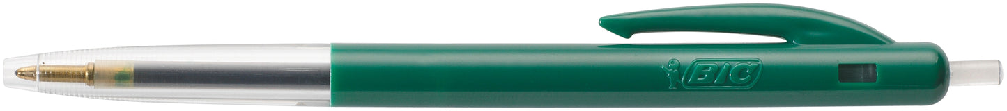 Stylo bille bic m10 clic ecriture moyenne vert