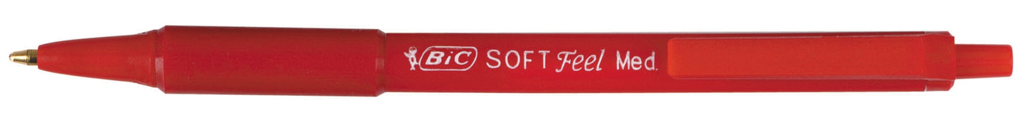 Stylo bille bic Soft feel clic rouge