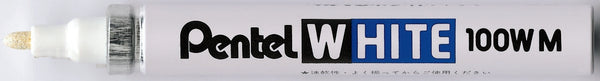Marqueur pentel white pointe conique moyenne