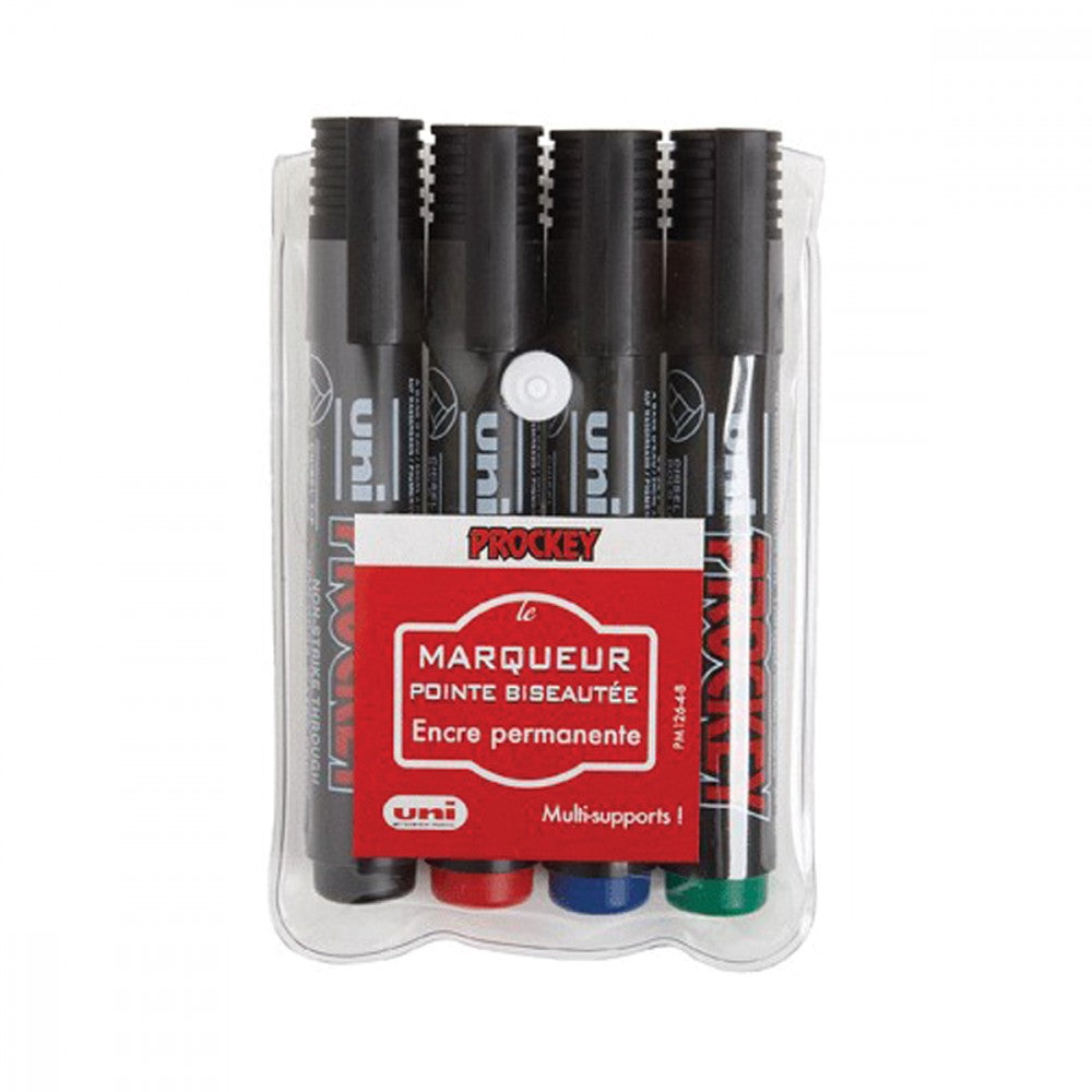 Marqueurs Prockey PM-126 - Pointe Biseautée 5,7 mm - Couleurs assorties
