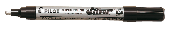Marqueur peinture pointe moyenne - argent