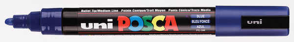 Marqueur posca pc5m bleu fonce